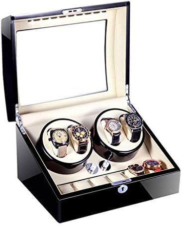 FENOKD Mechanical Watch Shaker 4+6 Automatic Watch Winder Box Slient Motor and 5 Rotation Modes Watch Storage Box Quiet Motor AC Adaptor & Battery Operated f