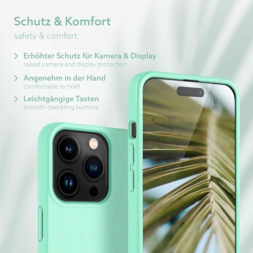 Coque sans plastique iPhone 15 Pro pour éviter les déchets et protéger l'environnement