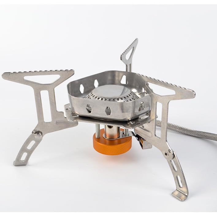Amazon | 穴あき6面コンロ ガスコンロ 分割 ピクニック アウトドア