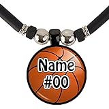 SpotlightJewels Customized Basketball  Necklace with Your Name and Number- Perfect for Basketball Players, Basketball moms, Basketball Teams and Coaches