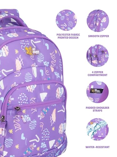 Image of Zilo Sweet Treats 34L School Backpack - Ice Cream & Candy Fun Edition for Kids (Girls & Boys)