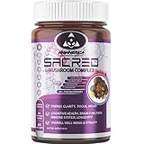 HIGHMERICA Sacred Mushroom Complex - 60 Vegan Capsules with Lion's Mane, Cordyceps, Reishi, Turkey Tail, Chaga, Maitake & Shiitake - Comprehensive Immune & Cognitive Support Formula