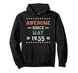 Photo Gallery awesome since may 1935 birthday design felpa con cappuccio Photo Gallery awesome since may 1935 birthday design felpa con cappuccio