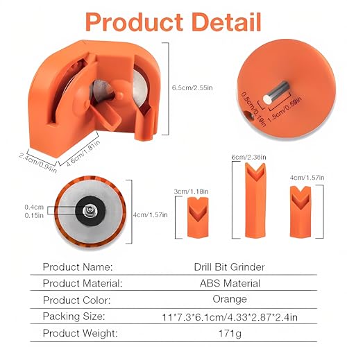 Image of Electric Universal Drill Bit Sharpener for HSS, Masonry, Carbide, and Cobalt Drill Bits, 2-16mm, Portable Multipurpose Sharpener