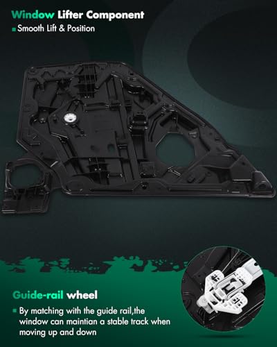 Image of SCITOO Rear Left Driver Side Power Window Regulator without Motor Compatible with 2011-2021 for Chrysler for 300,2011-2021 for Dodge for Charger, 752-646