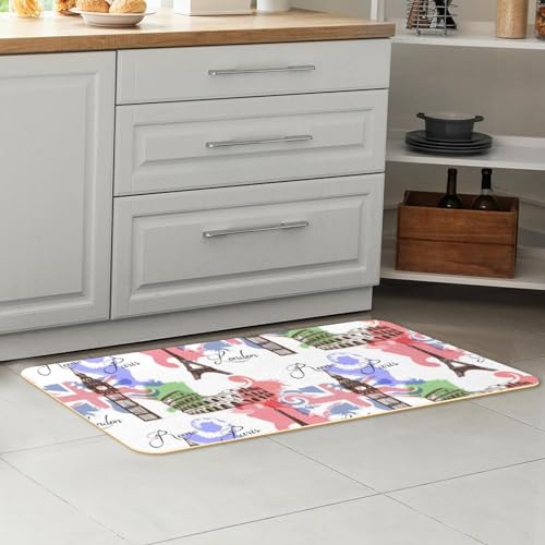 Tapete de cocina absorbente ideal para pasillo y cuarto de lavado, set de 2 7