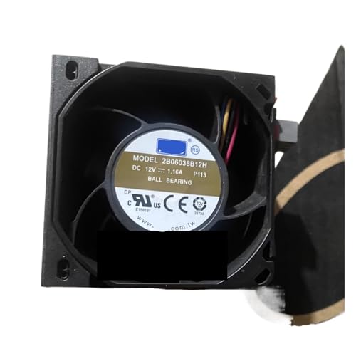 Ventilateur de refroidissement 2B06038B12H 6038 12V contre la surchauffe des serveurs à 4 fils