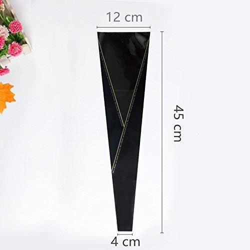 BBJ WRAPS Flower Wrapping Paper Single Rose Packaging Bag 100 Pack, 13.8 (L)*1.2 * 3.9 inch (White) image 3