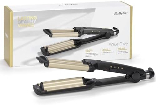 BaByliss Easy Waves – Welleneisen für Beach Waves, Keramik-Titani...