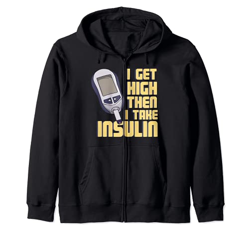 Funny diabetes Gift, diabetes awareness / sugar, diet, blood Zip Hoodie, Black