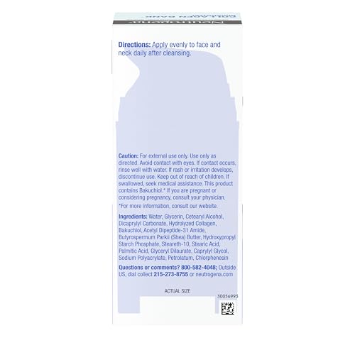 Neutrogena Collagen Bank Face Moisturizer, Larger Size Anti-Aging Face & Neck Collagen Cream, Bakuchiol, Face Lotion Supports Skin’s Natural Collagen for Visibly Plump Skin, 2.7 fl. oz - Image 3