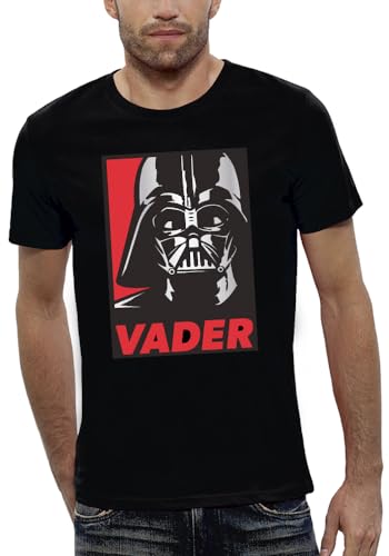 T-Shirt Dark Vador Star Wars imprimé graphique noir et rouge pour homme