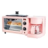 LISM 3 in 1 Breakfast Station , - Multifunctional Toaster Oven Station Coffee Maker Stainless...