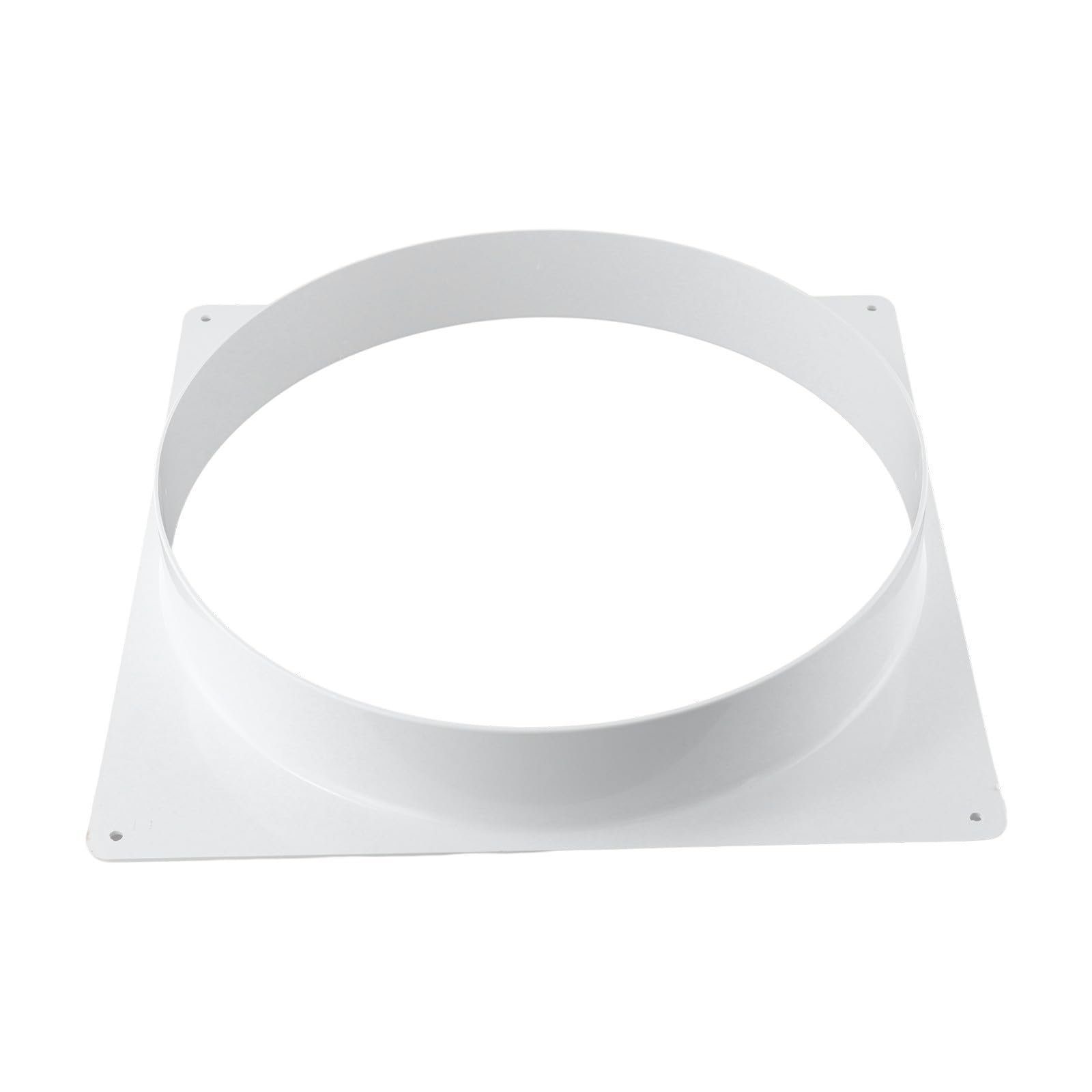 Air Vent Duct Connector Flange, Plastic Straight Ventilation Pipe Connector for HVAC Ducting, Wall Mount Flange for Extractor Fan and Exhaust Pipe (300mm)