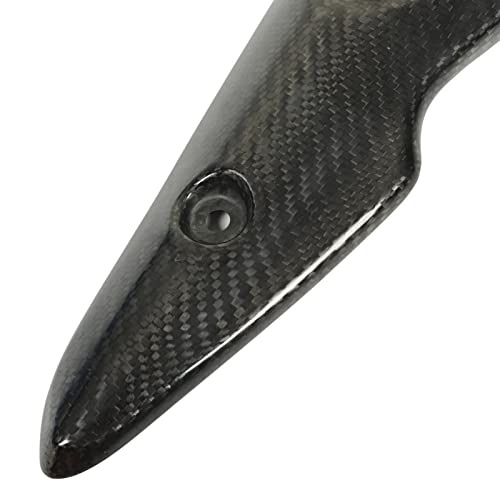 Aramox Tubo de Enlace Medio de Escape Escudo Térmico, Tubo de Enlace Medio de Escape de Motocicleta Escudo Térmico Protector de Tubo de Fibra de Carbono para Z900 2017‑2019