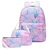 Pawsky Waterproof School Backpack for Girls and Women Laptop Backpack Daypack College School Bookbag with Lunch Box and Pencil Case