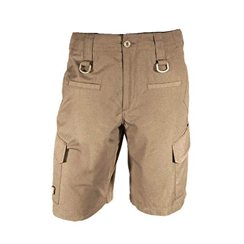 Military Ba Men's Survivor Belted Cargo Short-Reg and Big&Tall Sizes Knee-Length 31-M-Khaki