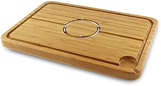 Deluxe Spiked Bamboo Wooden Roast Joint Carving & Cutting Board 40 x 28cm