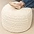 Round Pouf Ottoman 20" x 20" x 14"Inches Boho Poof Home Decor Floor Pouffe Ottoman Foot Rest for Couch Sofa Bean Bag Chairs Living Room Bedroom (Cream)