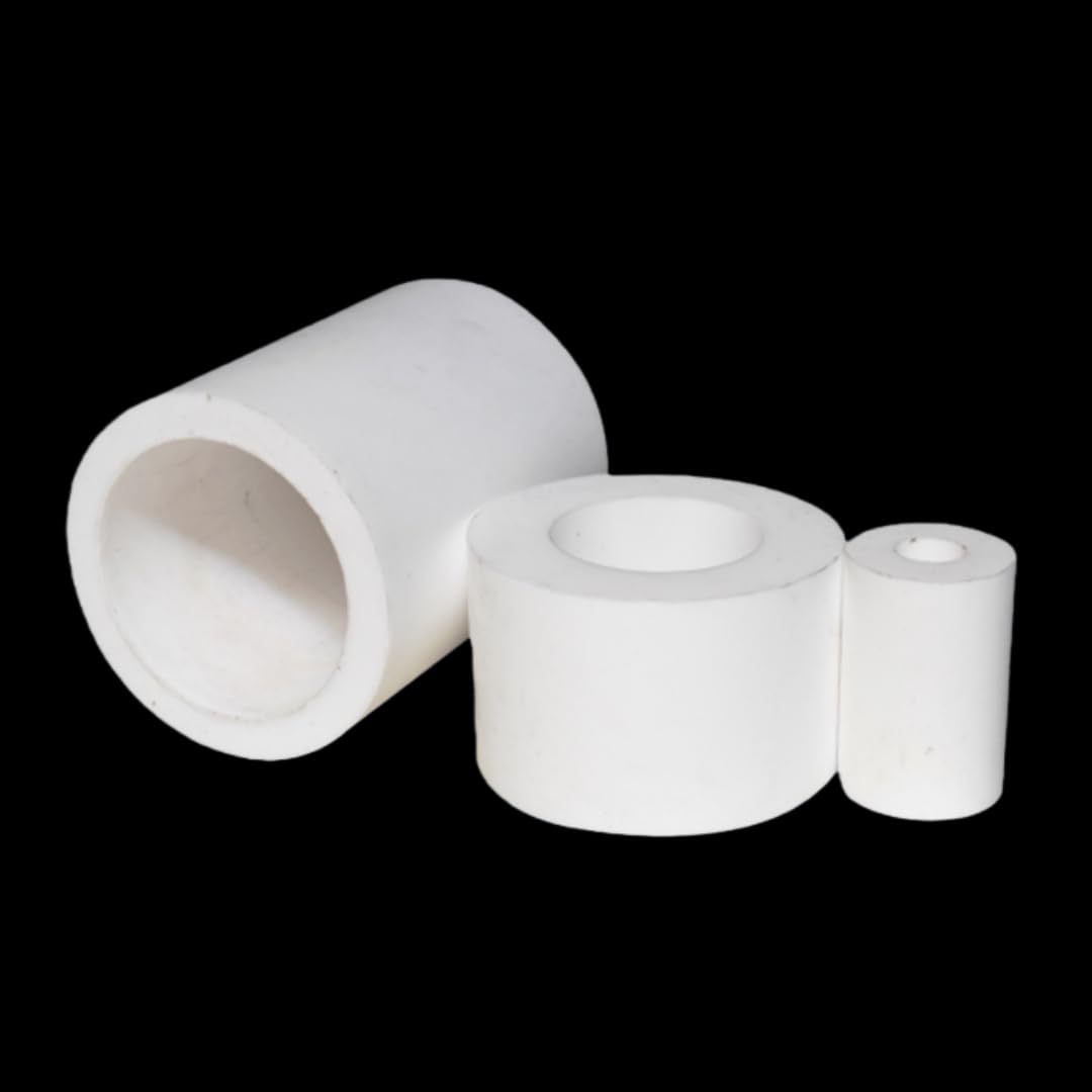 High-Temperature Resistant PTFE Tubes - 1pc Polytetrafluoroethylene Sleeves for Chemical Stability and Insulation(80x30x100mm)
