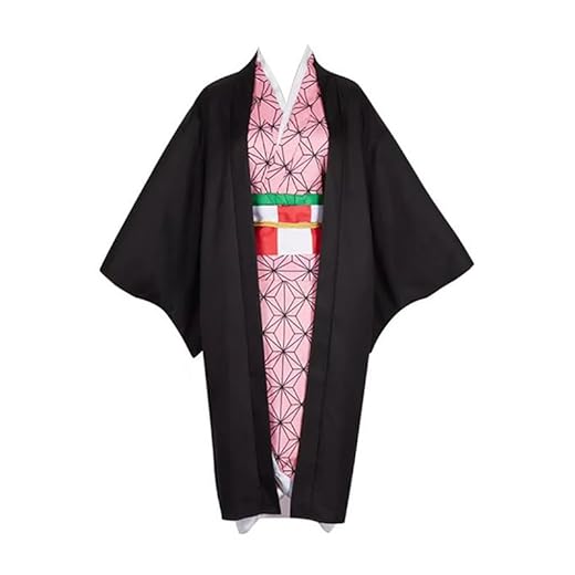 MABDO Nezuko Disfraz unisex de Halloween, cosplay, para mujer, multicolor, S (pecho 100 cm)