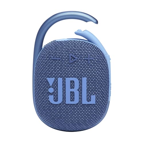 JBL Clip 4 ECO Wireless Bluetooth Speaker, Waterproof with 10 Hours of Battery Life, Blue