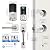 WiFi Fingerprint Smart Door Lock: Keyless Entry Door Lock Deadbolt with Handle,Hornbill Smart Locks for Front Door, Entry Door Keypad Lock Set, Electronic Digital Biometric Bluetooth Lock-Satin Nickel