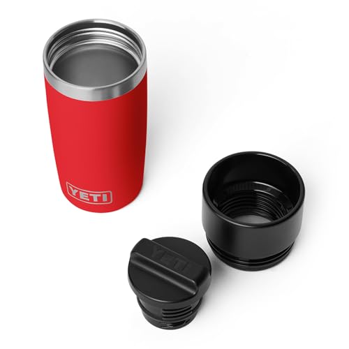 Image of YETI Rambler 12 oz Travel Bottle, Stainless Steel, Vacuum Insulated with Leakproof Commuter Cap, Rescue Red