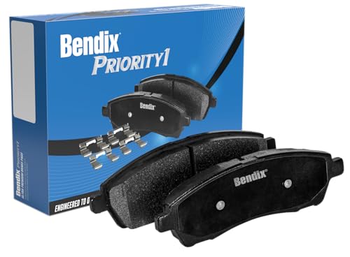 Image of Bendix Priority1 CFC1901 Ceramic Rear Brake Pads for Chrysler Pacifica 2024-2017, Voyager 2024-2020