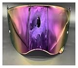  EVURU Helmlinsen-Visier-Ersatz Für SH&OE&I Ho&rn&et ADV Helmlinsenschild Windschutzscheibe Motorradhelmzubehör Motorradhelmvisier(Purple)