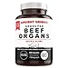 Ancient Origins Grass Fed Beef Organs Supplement 4500mg - Desiccated Liver, Bone Marrow, Heart, Spleen, Pancreas & Kidney, Non-GMO, Gluten Free, Undefatted (180 Capsules, 750mg Each)