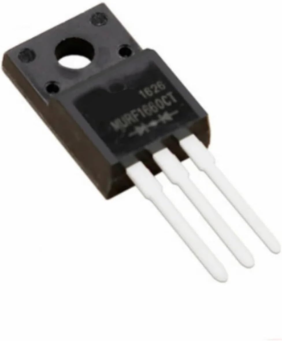 MURF1660CT Common Negative MURF1660CTR Positive Fast Recovery Rectifier Diode Paired Tube 16A 600V 5Pcs(MURF1660CTR)