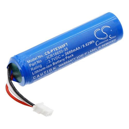 Cameron Sino 2600mAh / 9.62Wh Replacement Battery for Petzl E36NAO, Nao, Nao+, Neo, Stirnlampen, ICR18650-35