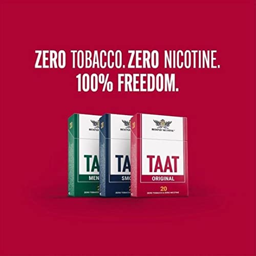 Taat Herbal Cigarettes - Natural, Nicotine-Free, Tobacco-Free - Natural Herbal Smoking Blend Alternative With 50Mg Extract For Adults - Full Flavors, Delicate Taste - 20-Stick Flip Top Pack  thumb #3