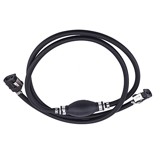 Welinks 6Ft 3/8" Universal Fuel Line Assembly Kit With End Plug, Fuel Line Hose Primer Bulb Kit Outboard And Tank Connectors Fit For Yamaha Mariner Outboard Motor #TOP14