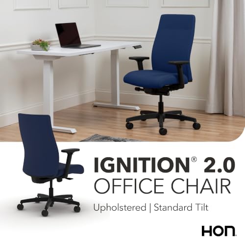 Image of HON Ignition 2.0 Ergonomic Office Chair, Lumbar Support, Desk Chair, Indigo