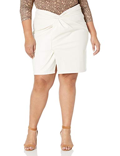 KENDALL + KYLIE Women's Plus Size Side Twist Knot Skirt3