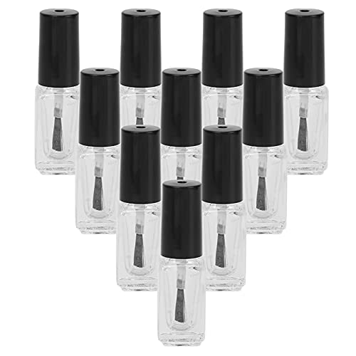 Generic Botella de Vidrio para Esmalte de Uñas, Botellas Vacías de Almacenamiento de Esmalte de Uñas con Tapa de Cepillo de de con Tapa de Cepillo para el Hogar
