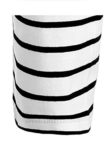 uxcell Men's Striped T Shirt Crew Neck Long Sleeve Casual Cotton Pullover Tee Top4