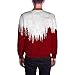 Christmas Sweatshirts for Men Fashion Xmas Graphic Print Sweatshirt Long Sleeve Stand Collar Slim Pullover Tops (US, Alpha, X-Large, Regular, Regular, Style 17)