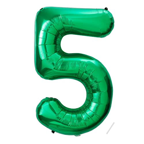 DIWULI Luftballon Zahl 5 – XXL Bis 90 Cm | Geburtstagsdeko Für 5. Geburtstag, Party, Event
