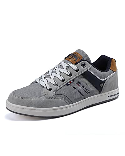 Image of ARRIGO BELLO Sneakers for Men Casual Shoes Low Top Comfortable Walking Shoes(Grey, Size_9)