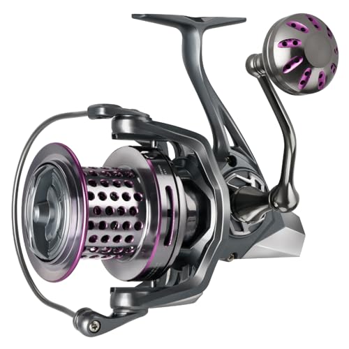 Mulinello Da Pesca Sea Spirit 7000 Per Acqua Salata, Con Cavo 20 Lb, Freno Anteriore, Rapporto 4,1:1, 603g