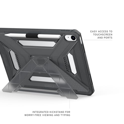 Image of URBAN ARMOR GEAR UAG Designed for iPad 11 inch A16 11th Gen 2025 Case - A3354 A3355 Rugged Transparent Protective Cover with Kickstand and Pencil Holder Scout Plus Ash