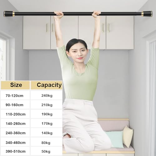Tringle à rideau réglable de 68cm idéale pour optimiser l'espace du dressing ou de la douche