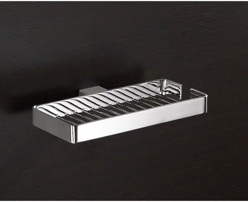 Gedy Lounge Wall Mounted Square Wire Double Soap Holder, Chrome