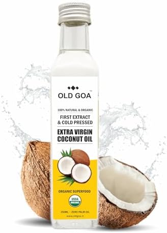 OLD GOA Extra Virgin Coconut Oil | Cold Pressed | 100% Pure & Edible | Extra Virgin Coconut Oil For Cooking & Skin | Natural Organic Oil - 500ml