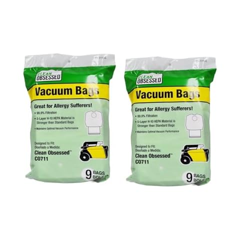 Clean Obsessed CO711 Commercial Canister HEPA Bags (18 Bags) Cover