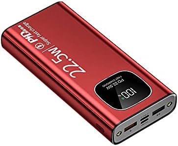 KOMPSEN Banco de energía de carga súper rápida 20000mAh 20W PD Cargador portátil de carga rápida Pantalla LCD Batería de reserva externa de viaje