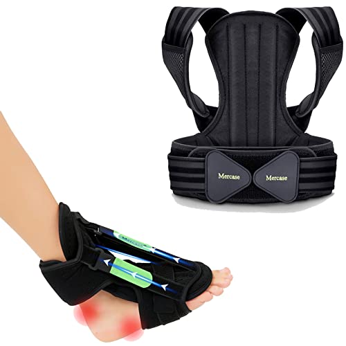 Mercase Posture Corrector Plantar Fasciitis Night Splint Set #TOP6